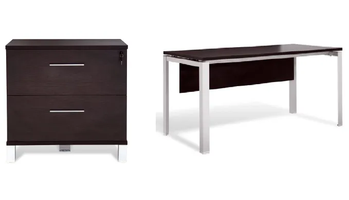 HUGE PRICE DROP: Jesper Office Professional Series Managers Desk w/ built in Power/Internet Ports or Lateral File Cabinet (Local Miami Pick-Up ONLY)