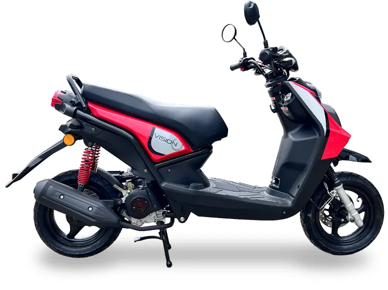 ICE BEAR Vision PMZ50-17, 50cc  Scooter 12-inch Rims #1 with Toy Hauler and Motorhome. CA Legal