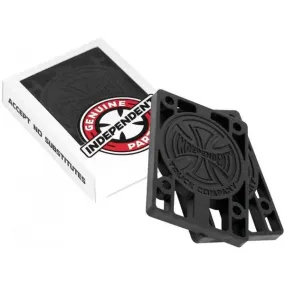 Independent 1/4 Inch Black Skateboard Risers