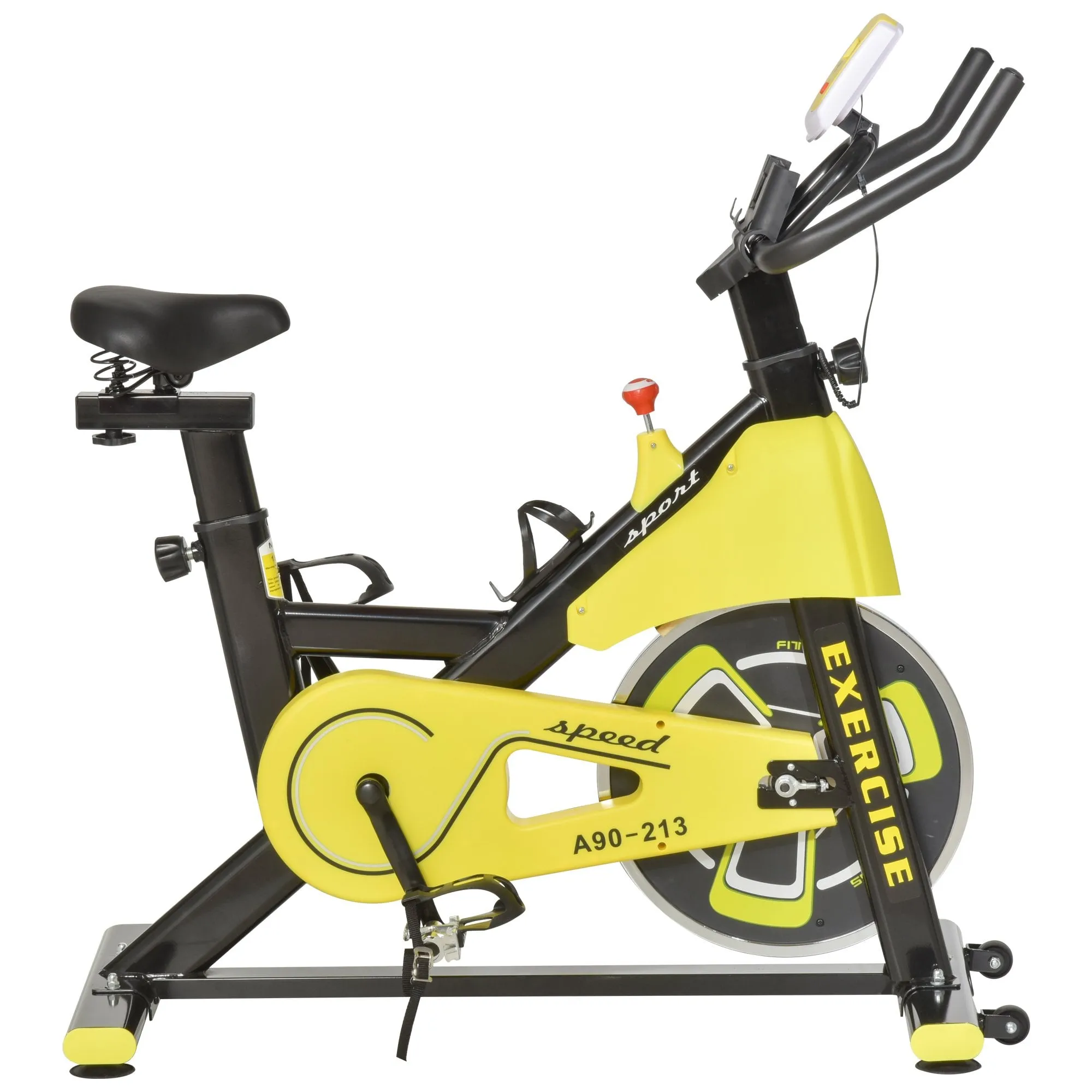 Indoor Exercise Bike with Belt Drive Adjustable Resistance Seat Handlebar