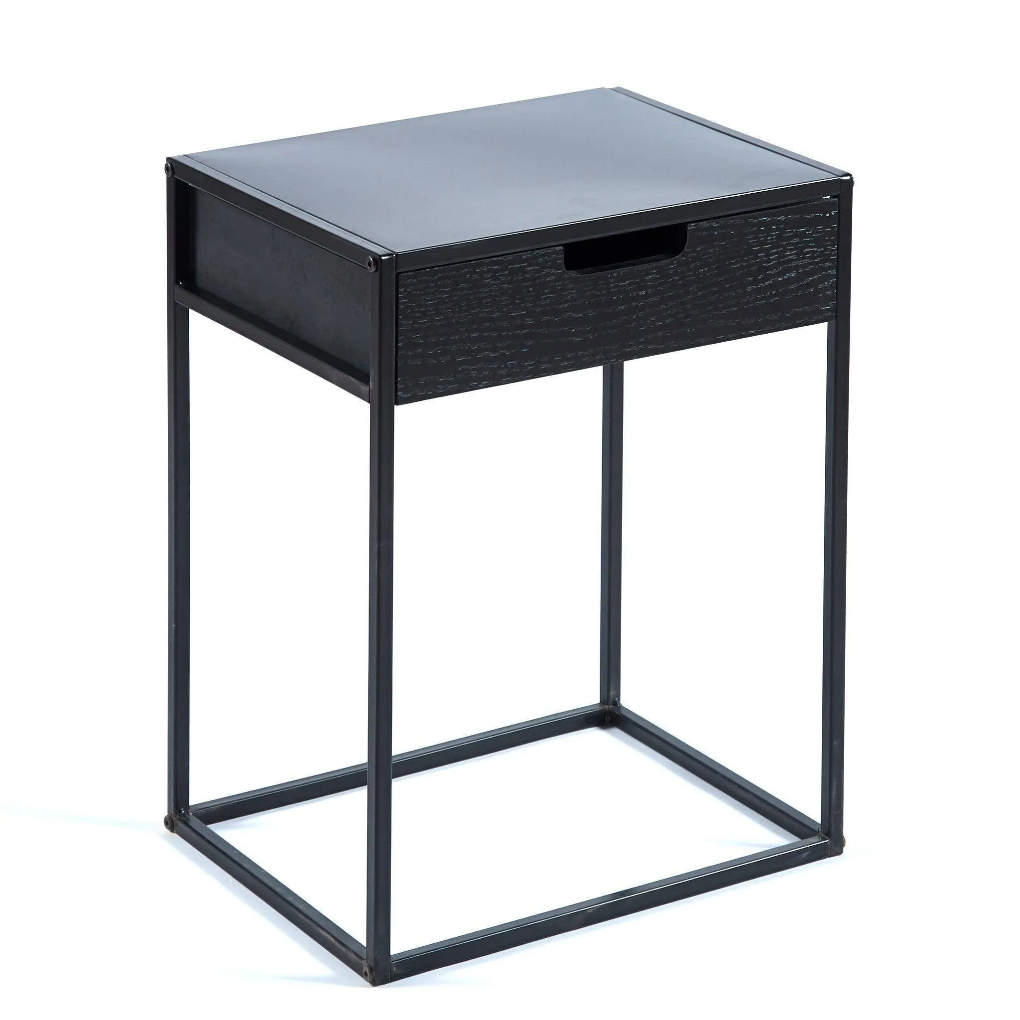 Iron Frame Nightstand with Drawer - OT2107