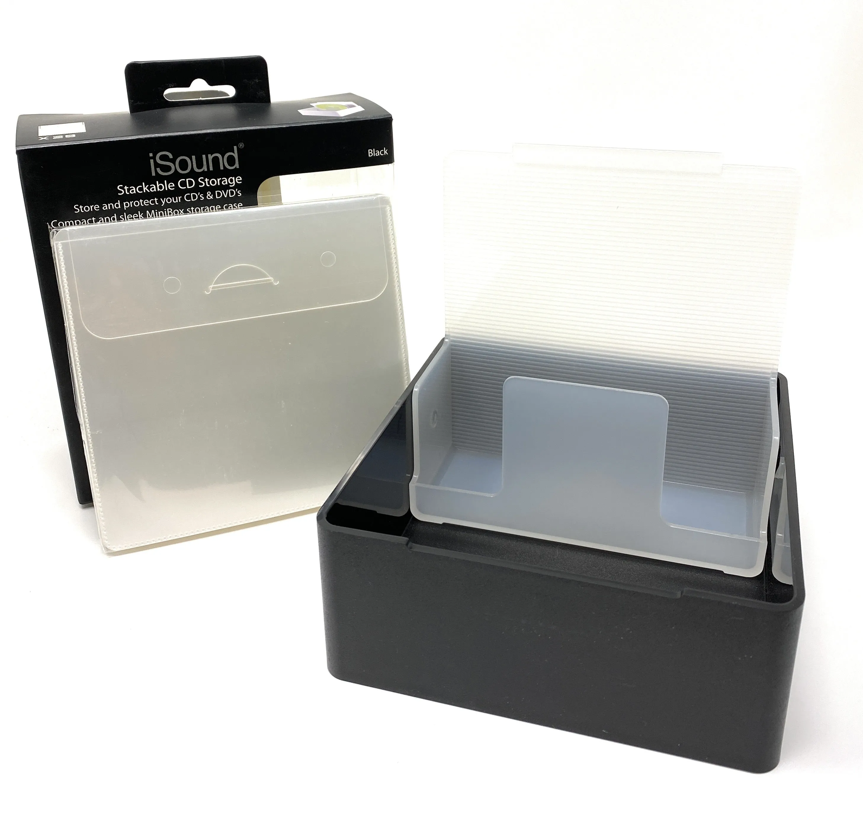 iSound Stackable CD Storage Mini Box Unit