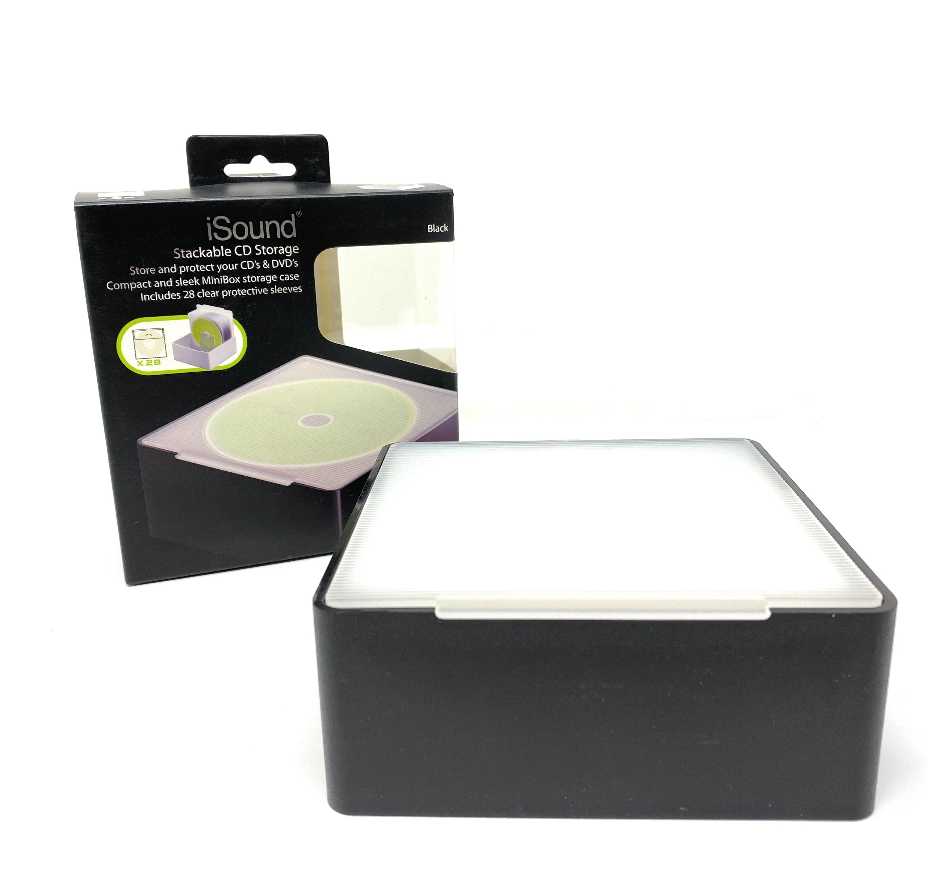 iSound Stackable CD Storage Mini Box Unit