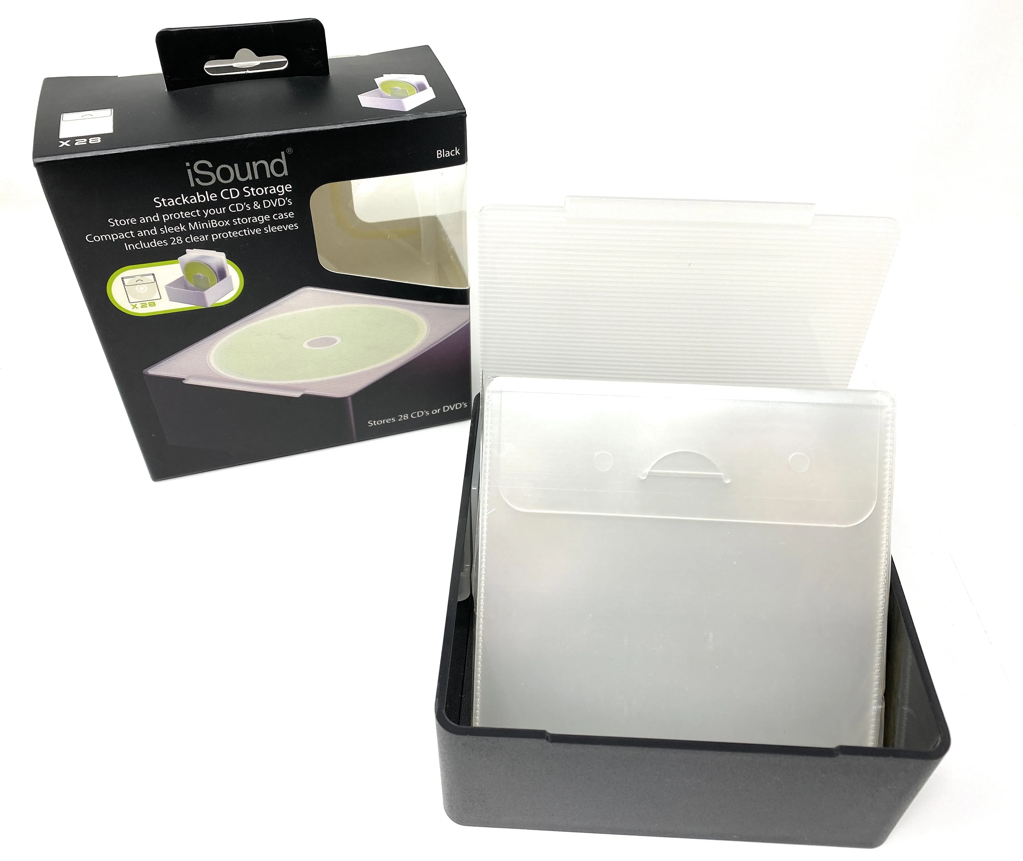 iSound Stackable CD Storage Mini Box Unit