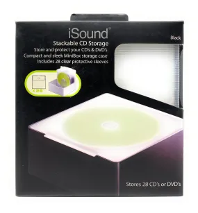 iSound Stackable CD Storage Mini Box Unit