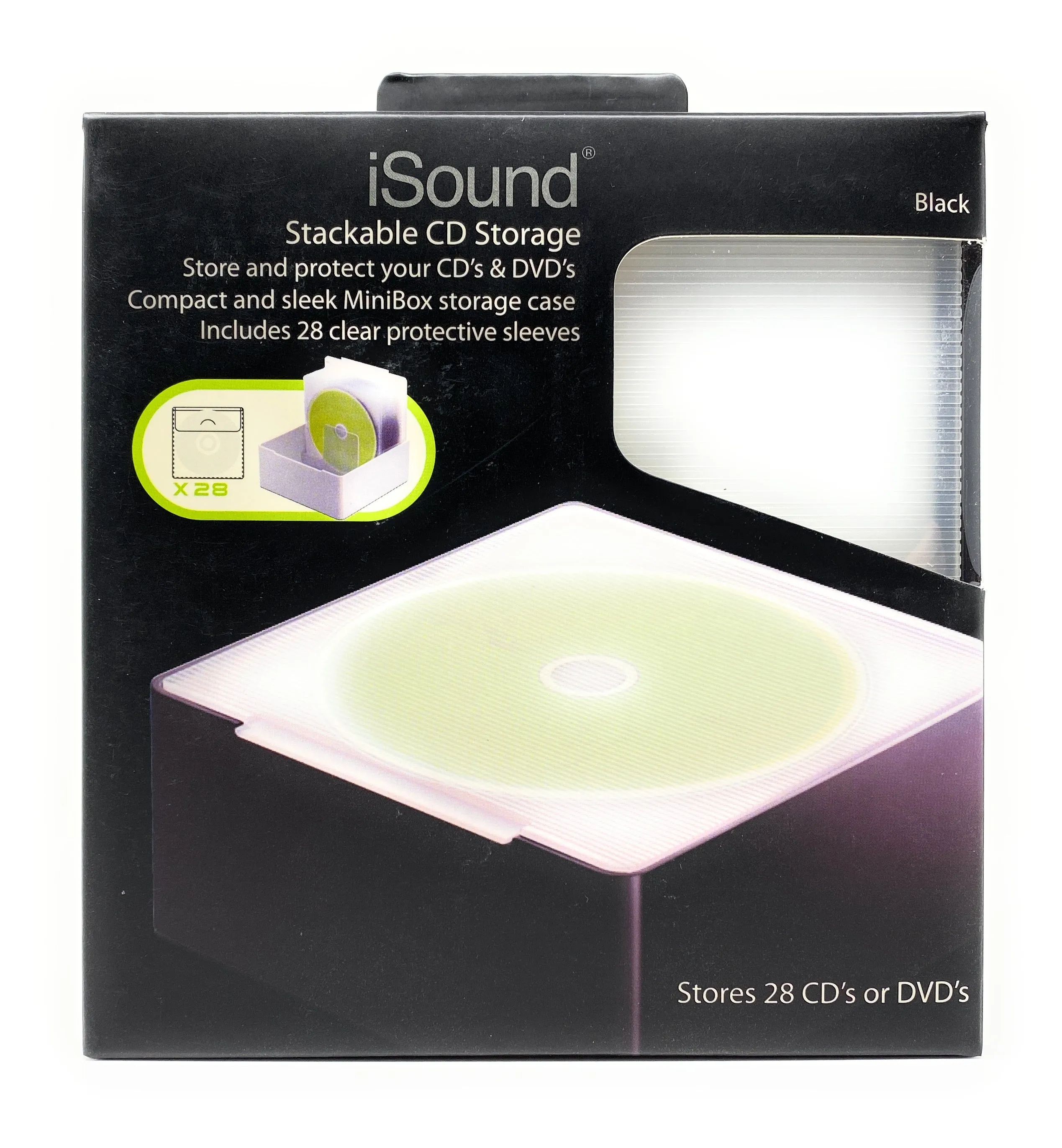 iSound Stackable CD Storage Mini Box Unit