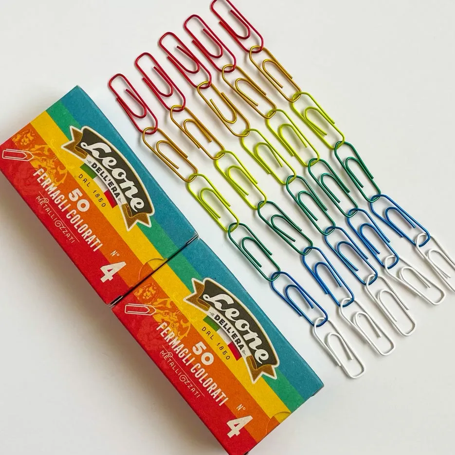 Italian Paper Clips / Rainbow