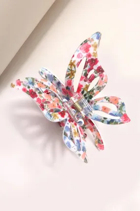 JUMBO CUT OUT BUTTERFLY HAIR CLAW CLIPS | 40H772: Multi