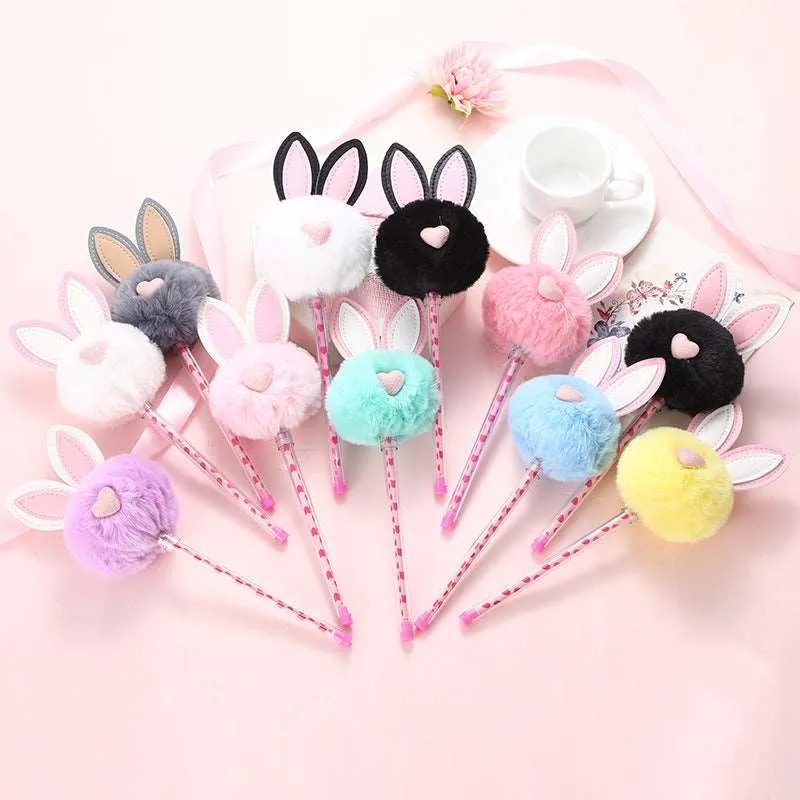 Kawaii Plush Bunny Ear Pens