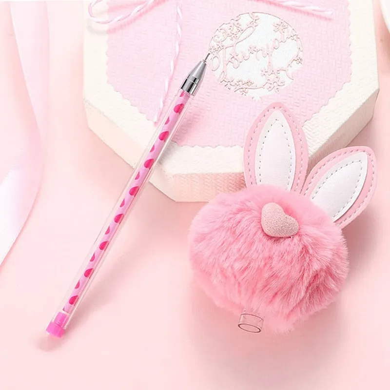 Kawaii Plush Bunny Ear Pens