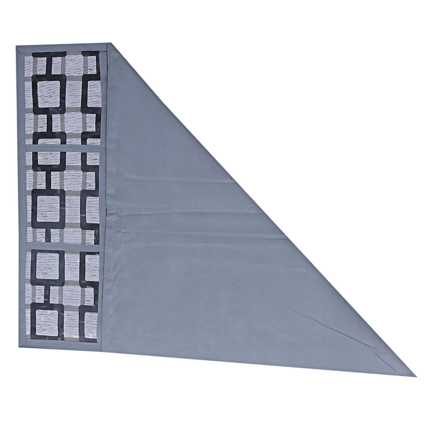 Kuber Industries Birds Design Combo of PVC 3 Pieces Fridge Mats, 2 Piece Handle Cover and 1 Piece Fridge Top Cover (Grey)-CTKTC28849