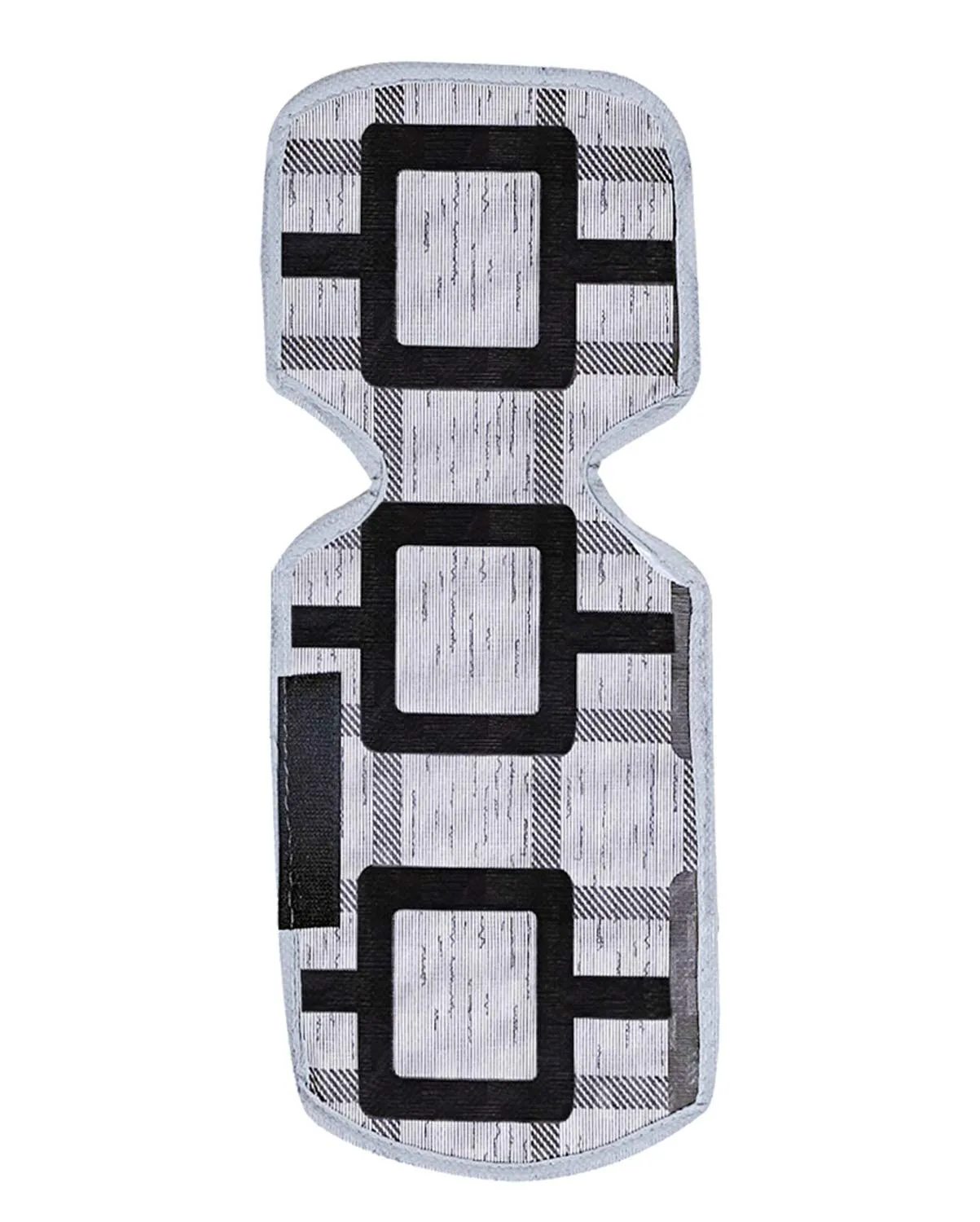 Kuber Industries Birds Design Combo of PVC 3 Pieces Fridge Mats, 2 Piece Handle Cover and 1 Piece Fridge Top Cover (Grey)-CTKTC28849