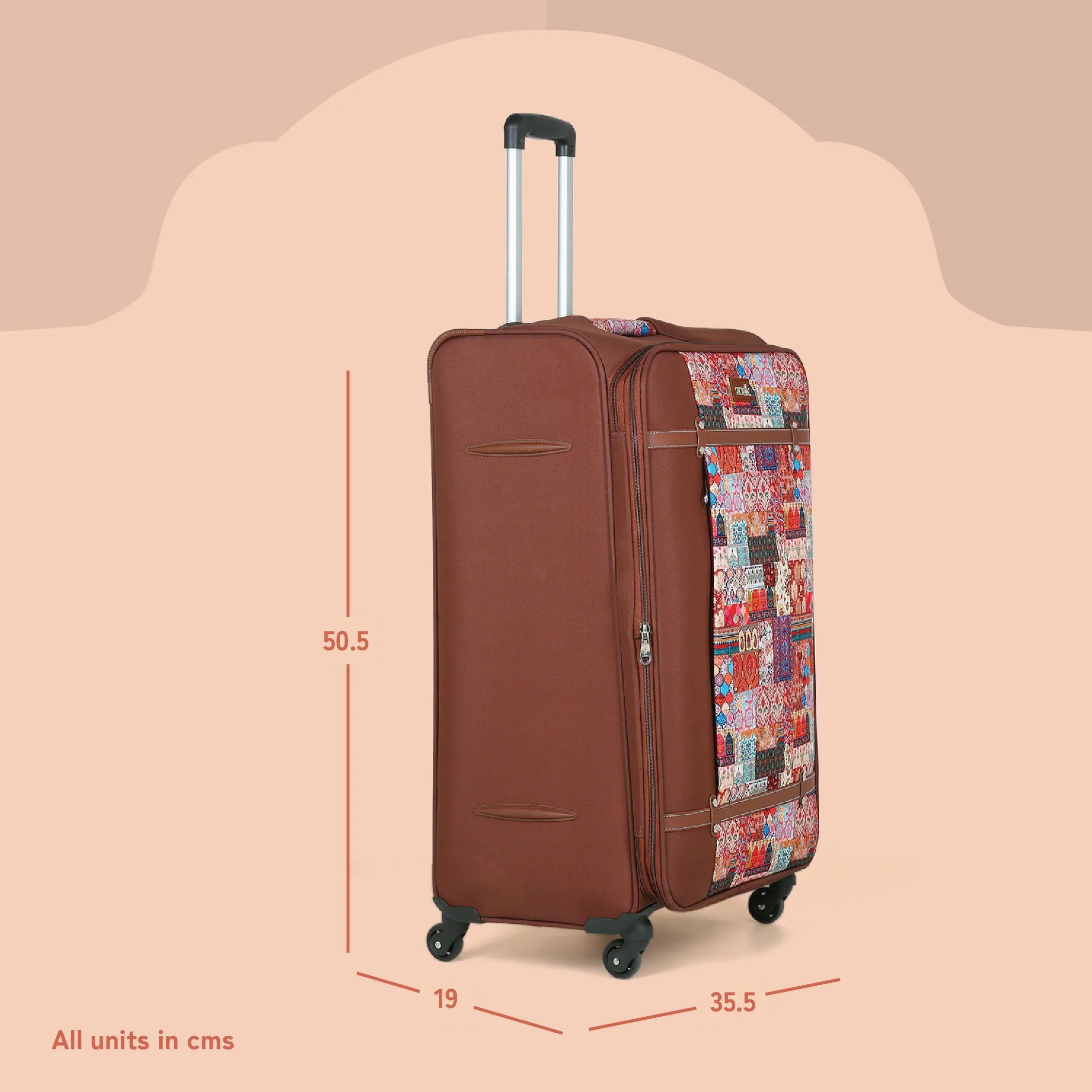 Kutch Gamthi Saira Trolley Bag (Cabin)