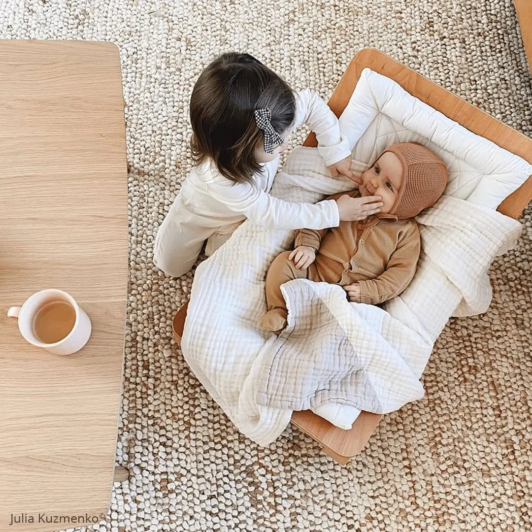 LEVO Baby Rocker | Beech   Organic Milk by Charlie Crane