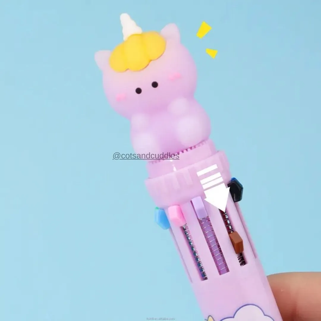 Magical Baby Unicorn Design Multicolor Pen: Spark Your Imagination with Every Stroke