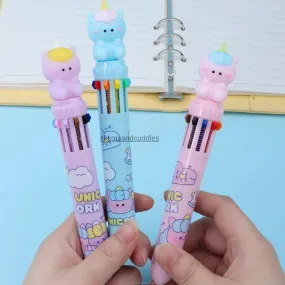 Magical Baby Unicorn Design Multicolor Pen: Spark Your Imagination with Every Stroke