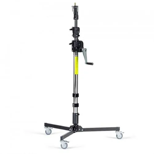 Manfrotto 087NWLB Wind Up Low Base Lighting Stand With Braked Wheels