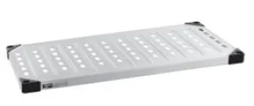 Metro 1448LG Super Erecta&reg; Louvered/Embossed Galvanized Solid Shelf, 14" x 48"