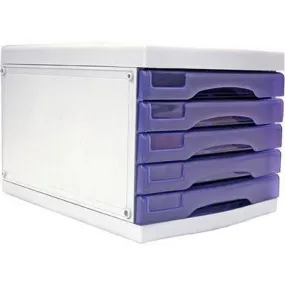 Metro Desktop Filing 5 Drawerss A4 Grape