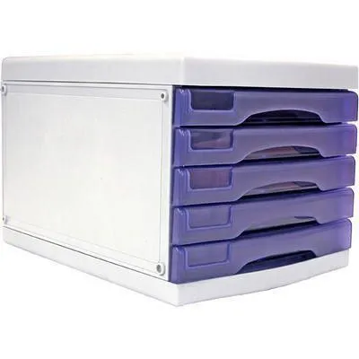 Metro Desktop Filing 5 Drawerss A4 Grape