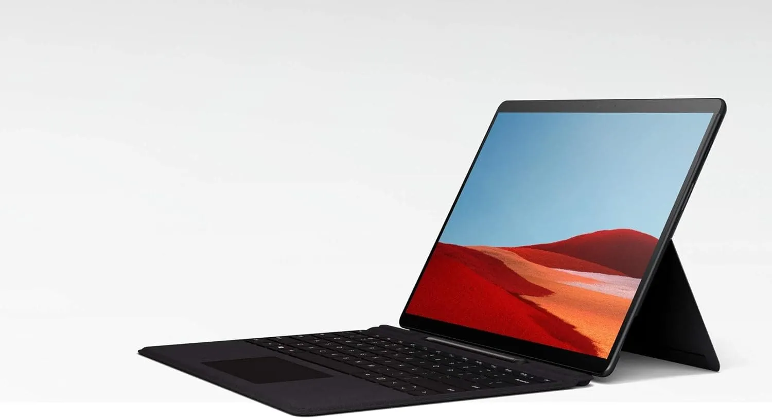 Microsoft Surface Pro X SQ1 8GB RAM 256GB SSD 13 inch 4G LTE Windows 10 Home Tablet - Black