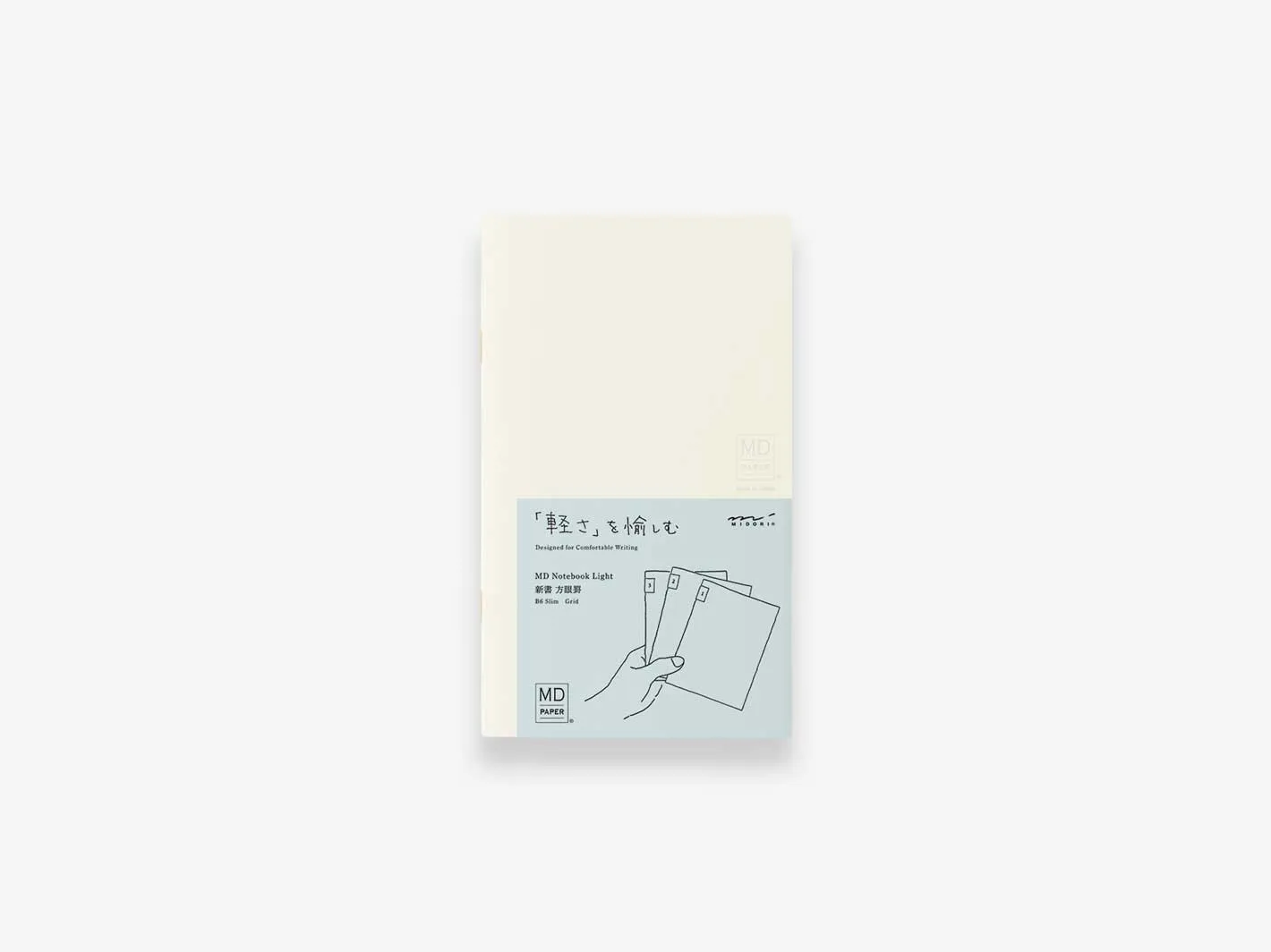 Midori  MD Notebook Light B6 Slim Grid 3-pack