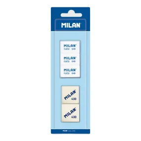 Milan Synthetic Rubber Erasers 430   3 nata® erasers 648