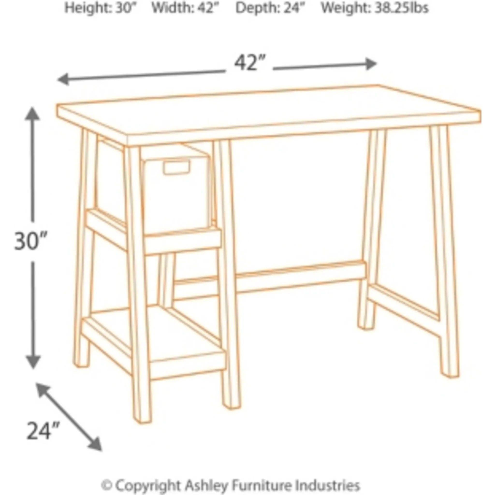 Mirimyn 2 Pce Home Office Package