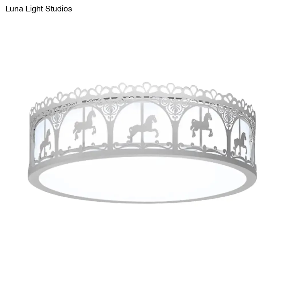 Modern Acrylic Flush Mount Ceiling Light: Perfect for Kid's Bedroom