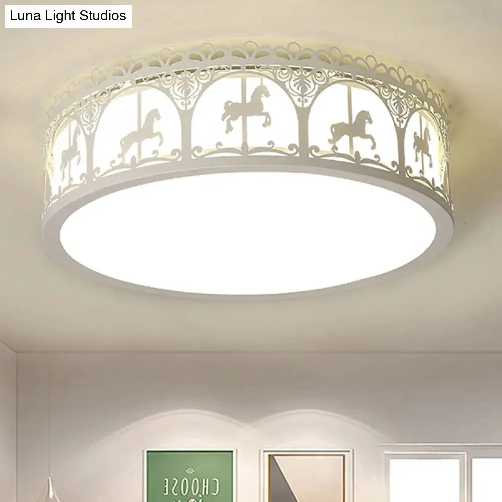 Modern Acrylic Flush Mount Ceiling Light: Perfect for Kid's Bedroom