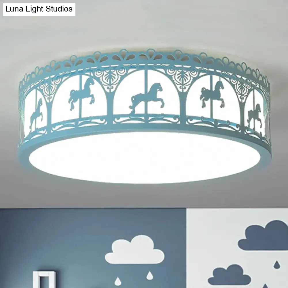 Modern Acrylic Flush Mount Ceiling Light: Perfect for Kid's Bedroom