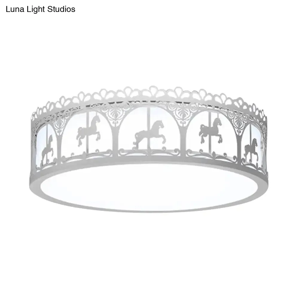 Modern Acrylic Flush Mount Ceiling Light: Perfect for Kid's Bedroom