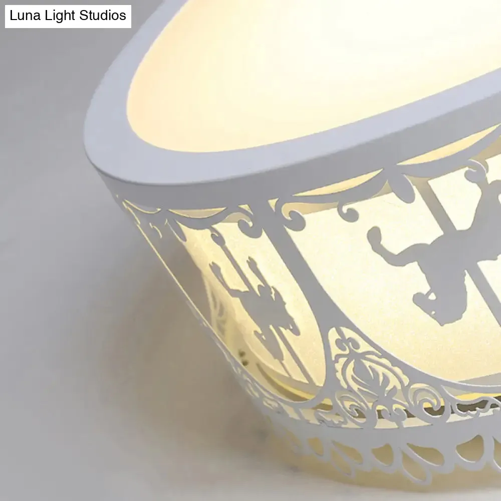 Modern Acrylic Flush Mount Ceiling Light: Perfect for Kid's Bedroom