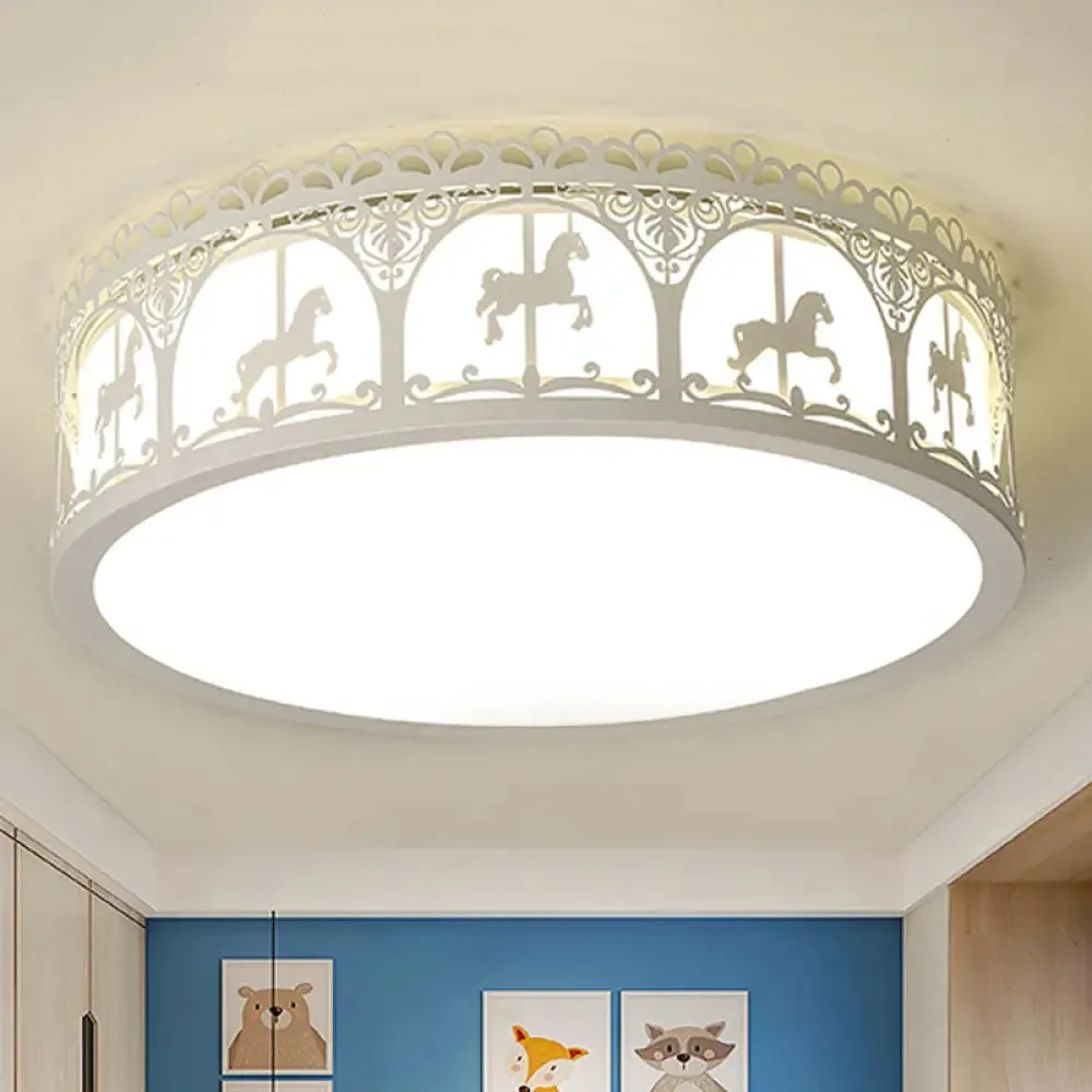 Modern Acrylic Flush Mount Ceiling Light: Perfect for Kid's Bedroom