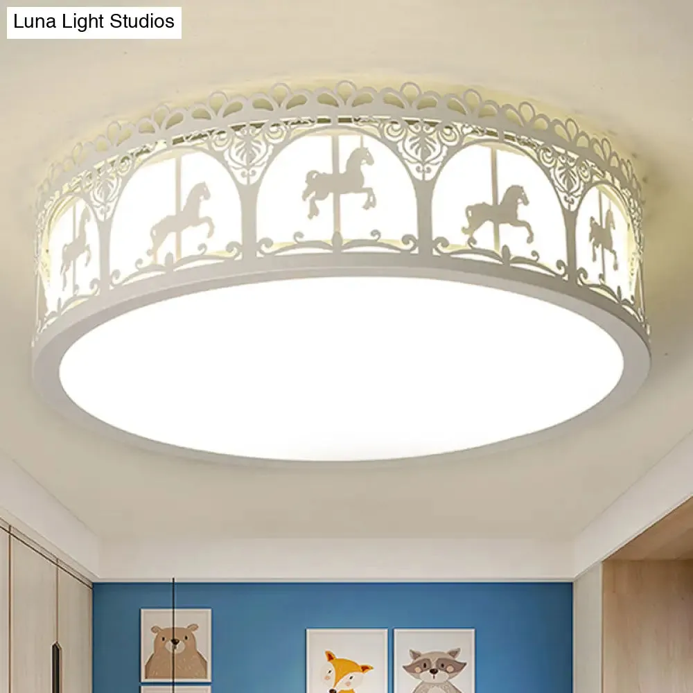 Modern Acrylic Flush Mount Ceiling Light: Perfect for Kid's Bedroom