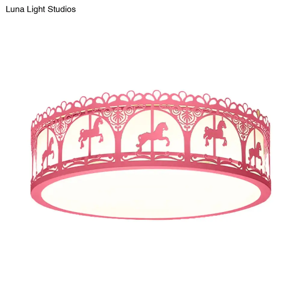 Modern Acrylic Flush Mount Ceiling Light: Perfect for Kid's Bedroom