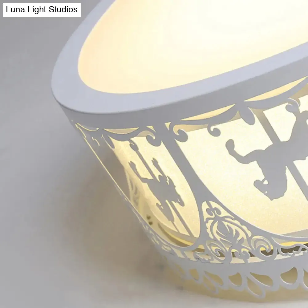 Modern Acrylic Flush Mount Ceiling Light: Perfect for Kid's Bedroom