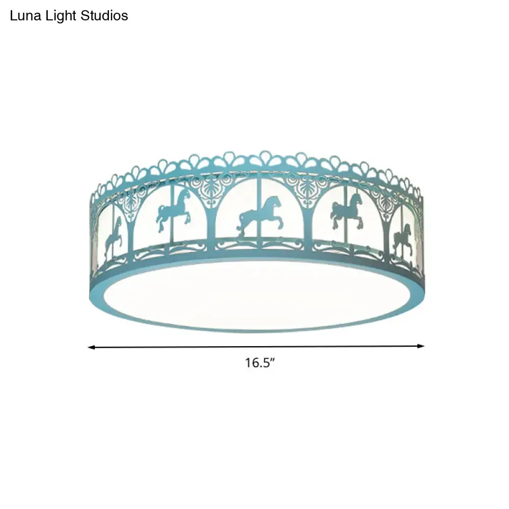 Modern Acrylic Flush Mount Ceiling Light: Perfect for Kid's Bedroom