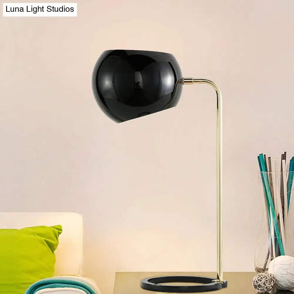 Modern Nordic Geometric Iron Table Light in Black - 1 Head Living Room Desk Lamp