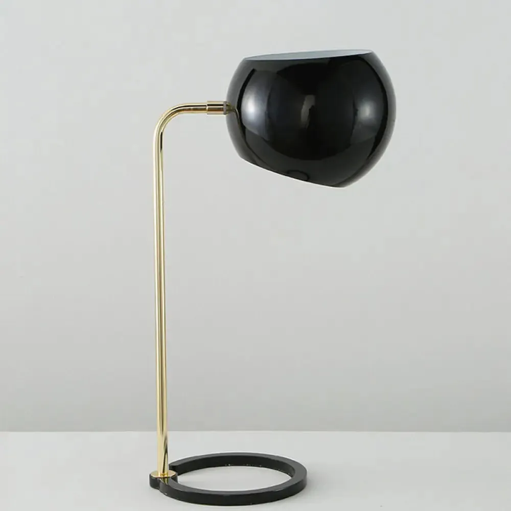 Modern Nordic Geometric Iron Table Light in Black - 1 Head Living Room Desk Lamp