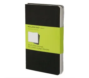 Moleskine Cashier Plain Pocket Notebook Set of 3 Pcs Black