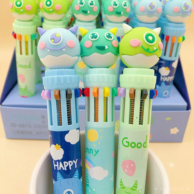 Monster Face Topper Multicolor Pen: A Fun and Vibrant Writing Companion for Kids