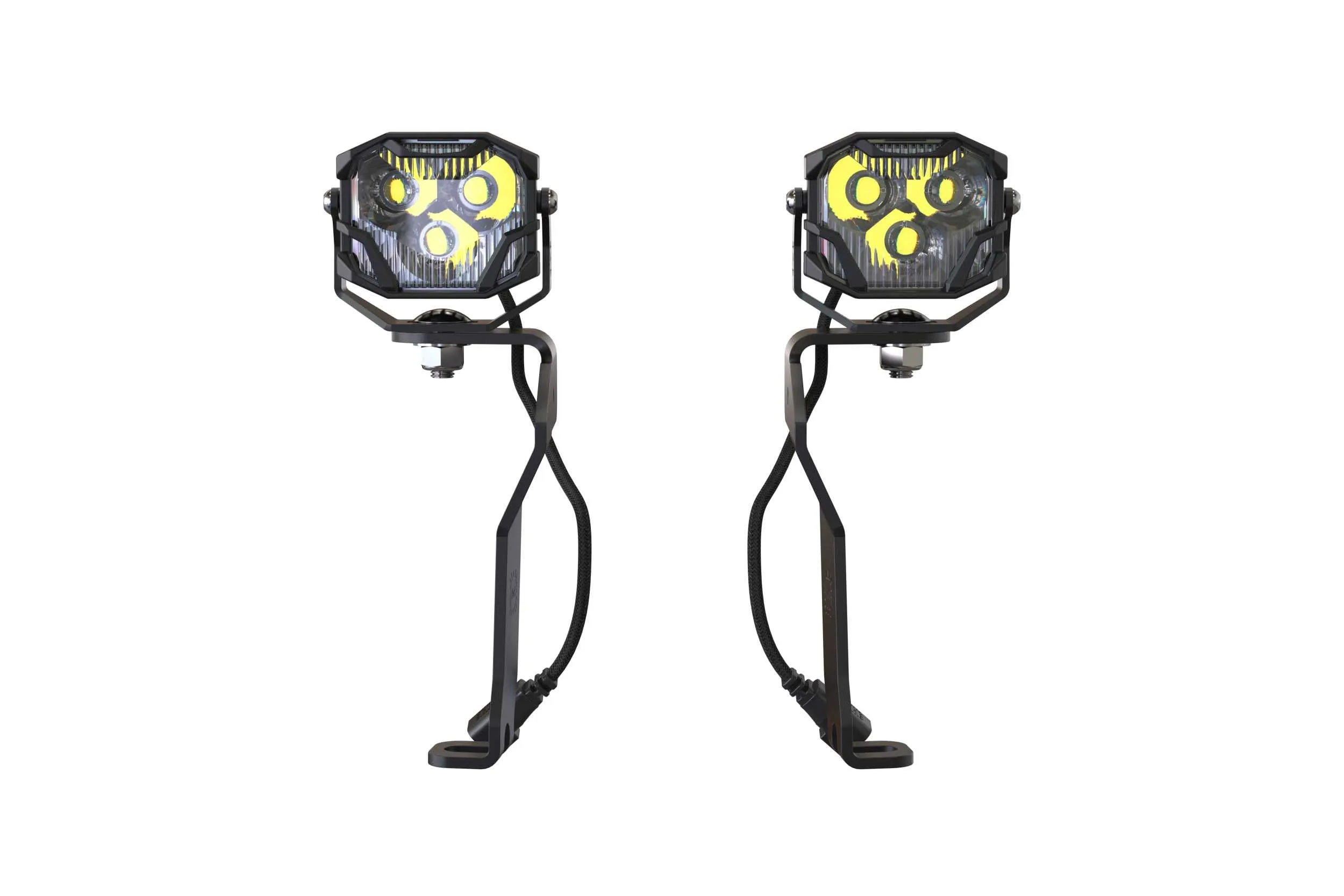 Morimoto 4Banger Ditch Light Kit: 21  F150 (HXB Yellow Combo Beam)
