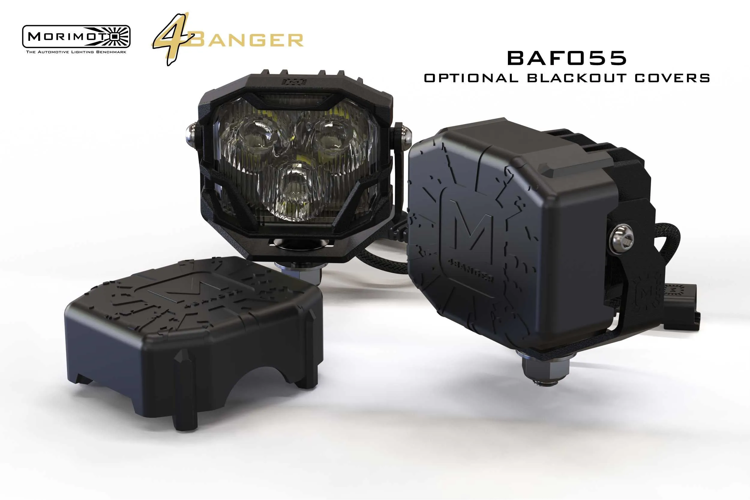 Morimoto 4Banger Ditch Light Kit: 21  F150 (HXB Yellow Combo Beam)
