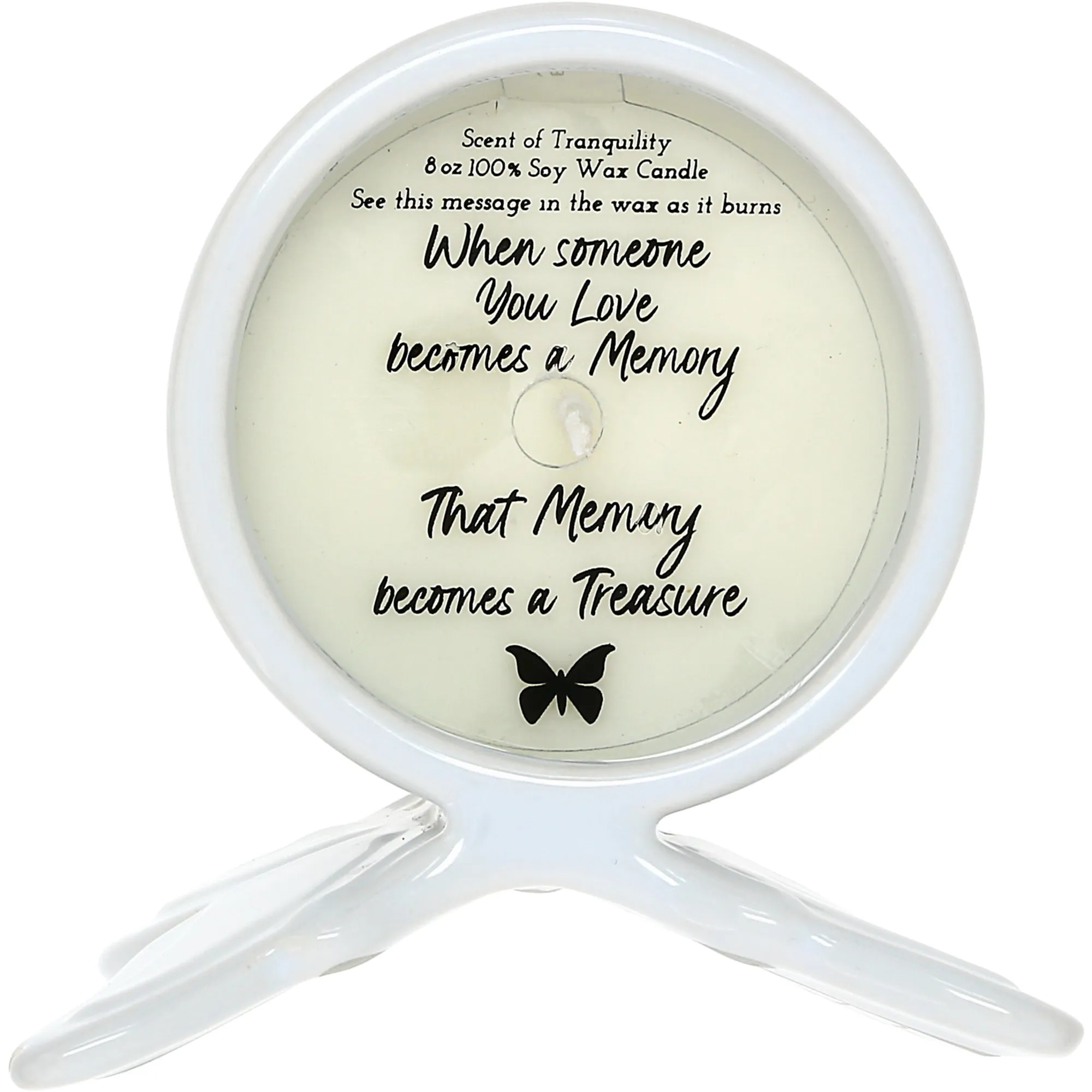 Mother 8 oz 100% Soy Wax Reveal Butterfly Candle Scent: Tranquility