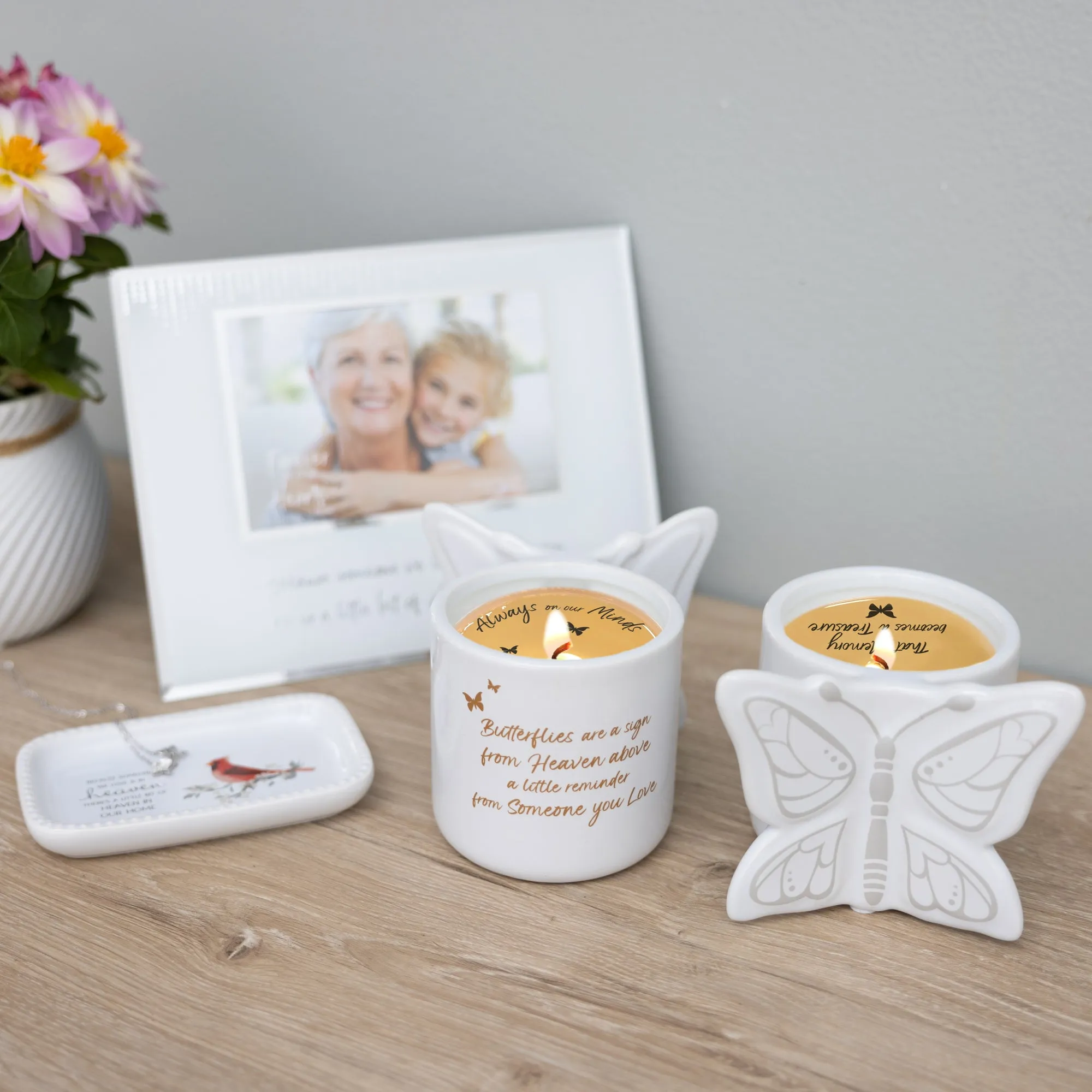 Mother 8 oz 100% Soy Wax Reveal Butterfly Candle Scent: Tranquility