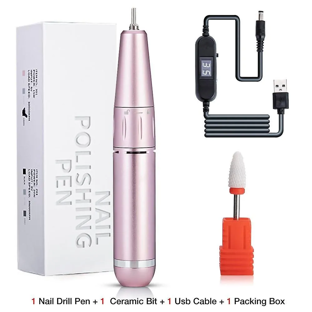 Nail dryers 35000/25000rpm portable profession salon|electric nail drill machinl pink