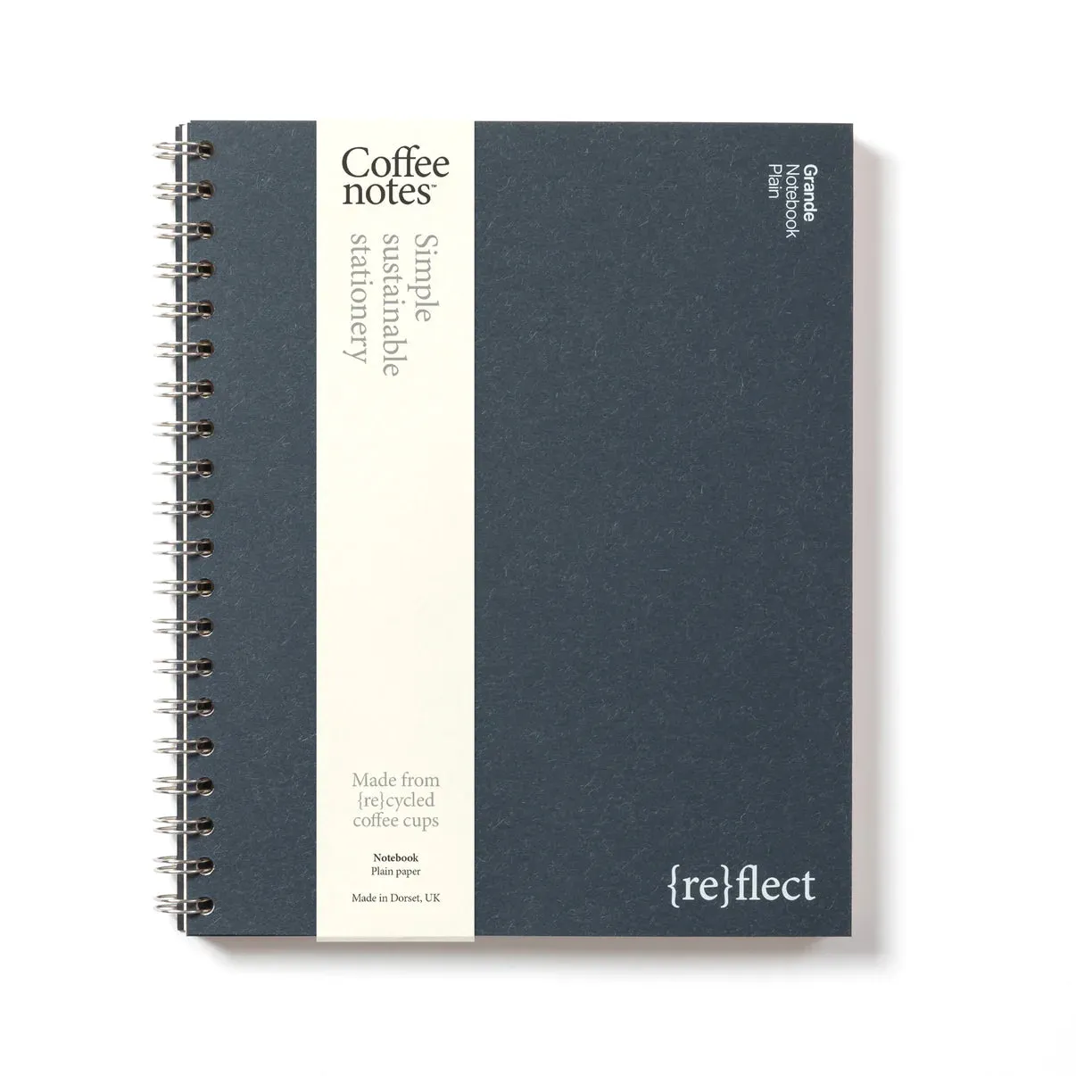 Navy Coffee Notes Classic Wirebound Notebook