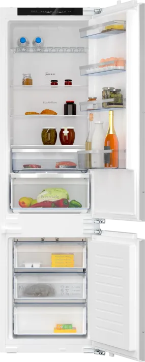 Neff N50 built-in fridge-freezer with freezer at bottom 193.5 x 55.8 cm flat hinge | KI7962FD0