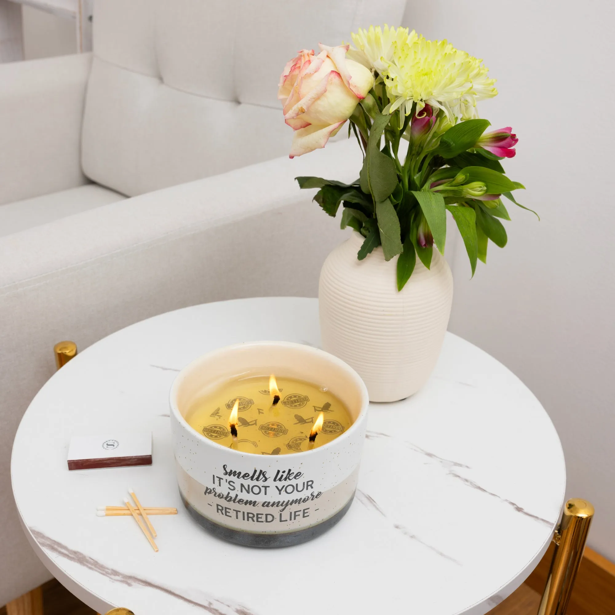 Not Your Problem 12 oz - 100% Soy Wax Reveal Triple Wick Candle Scent: Tranquility